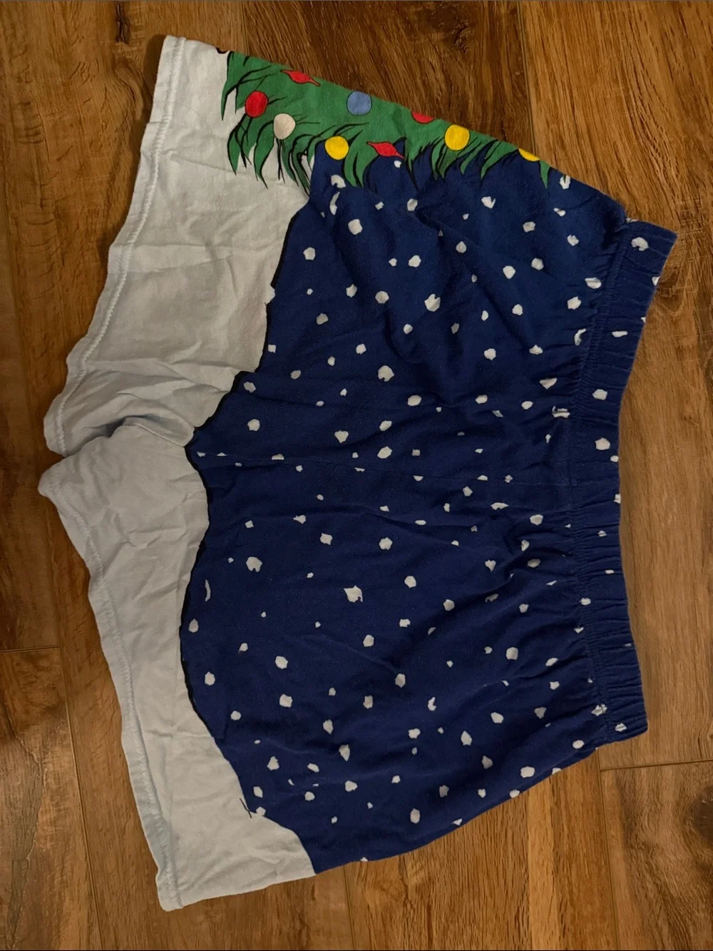 Peanuts Holiday Shorts in Blue, Green, Red